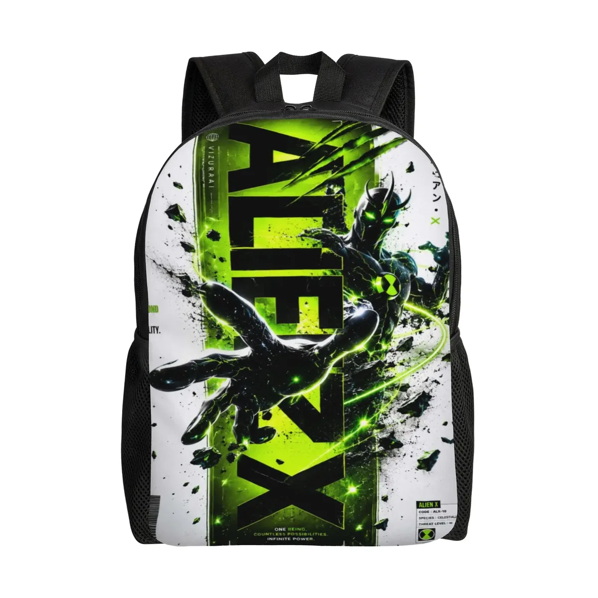 sac à dos multifonction ben 10 heatblast fiery character pour la rentrée scolaire, sac à dos pour étudiants ben 10