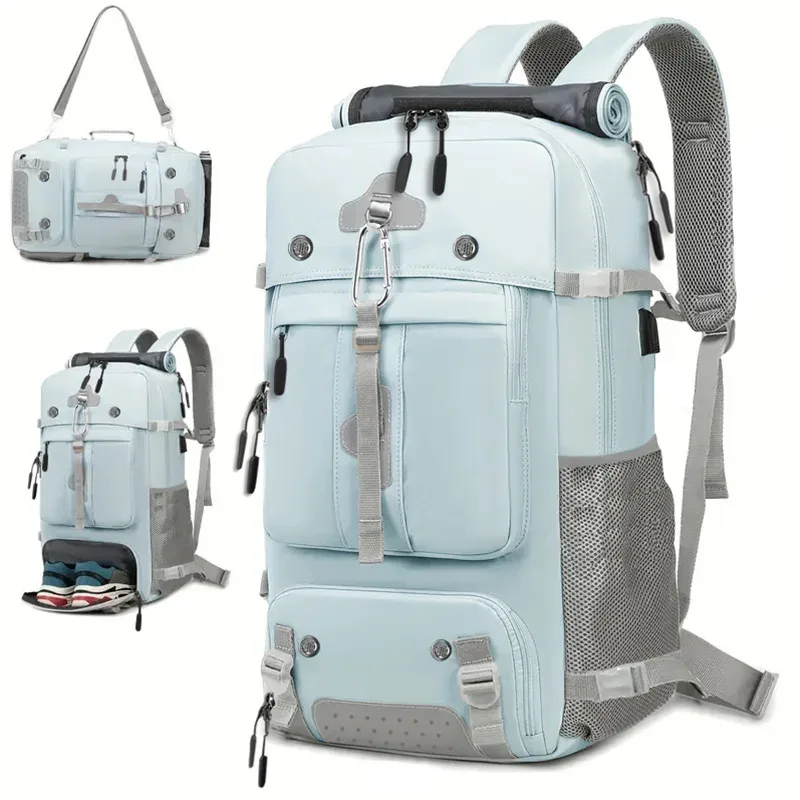 sac à dos de voyage 25l/36l/50l avec port de charge usb pour hommes, sac à dos décontracté grande capacité pour ordinateur portable, idéal pour les voyages d'affaires et les déplacements.