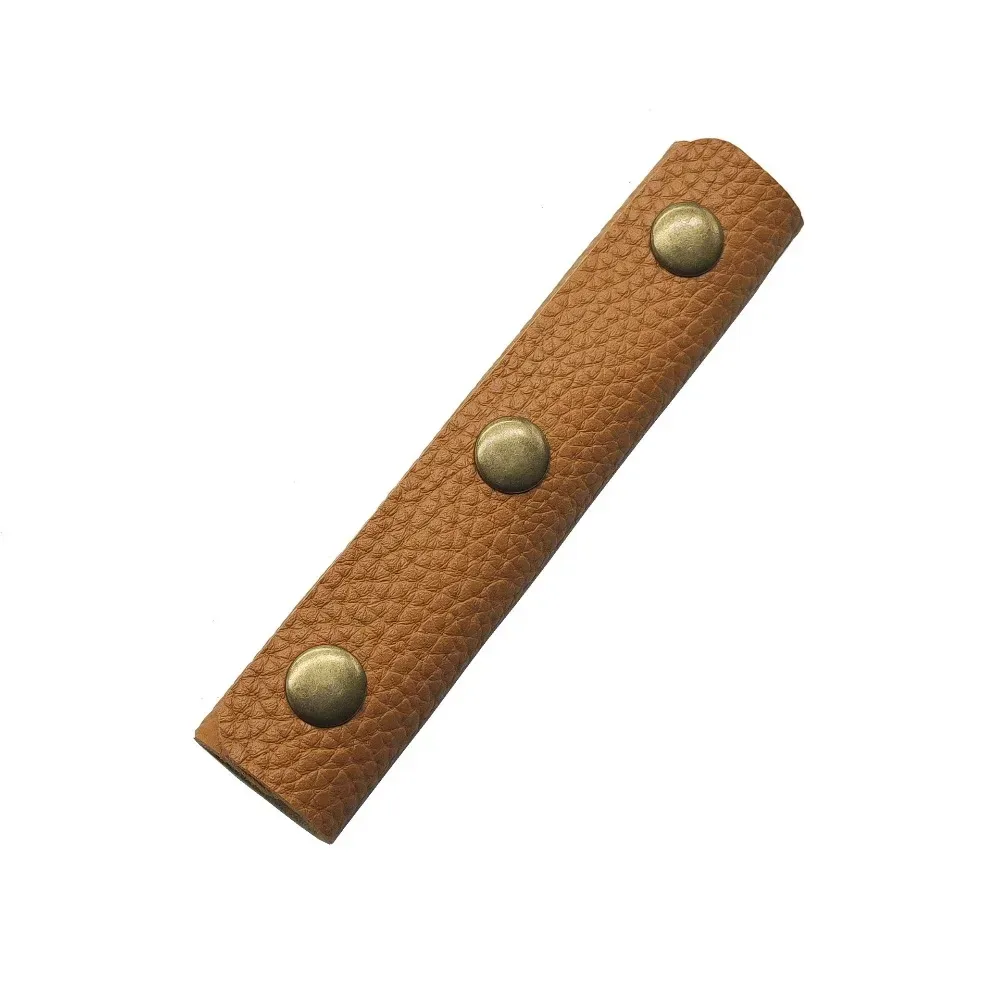 poignée de valise en cuir pu, couleur unie, design antichoc, housse de poignée en cuir, coussin de bandoulière souple, accessoires de sac