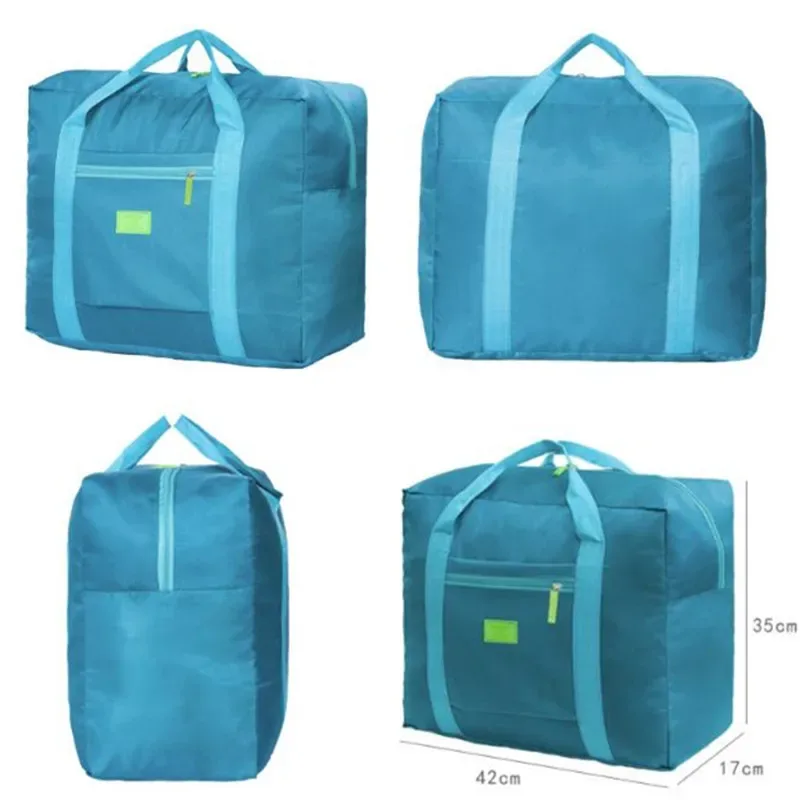 sacs de voyage pliants unisexes portables pour femmes, sac de grande capacité, bagages à main, voyage d'affaires, sacs de voyage water verde, 2024