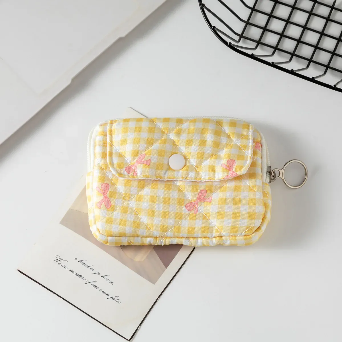 mini sac à cosmétiques carré mignon pour femmes, pochette de rangement pour serviettes hygiéniques, rouge à lèvres, petits sacs de maquillage à fermeture éclair