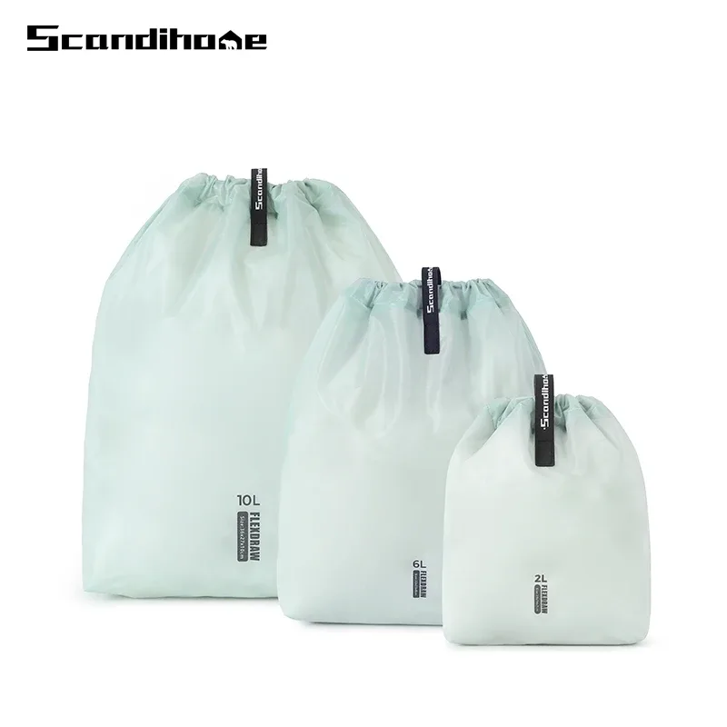 sacs de rangement de voyage à cordon, imperméables et légers, cubes d'emballage pour vêtements, organisateur multi-tailles pour chaussettes, chaussures, bagages