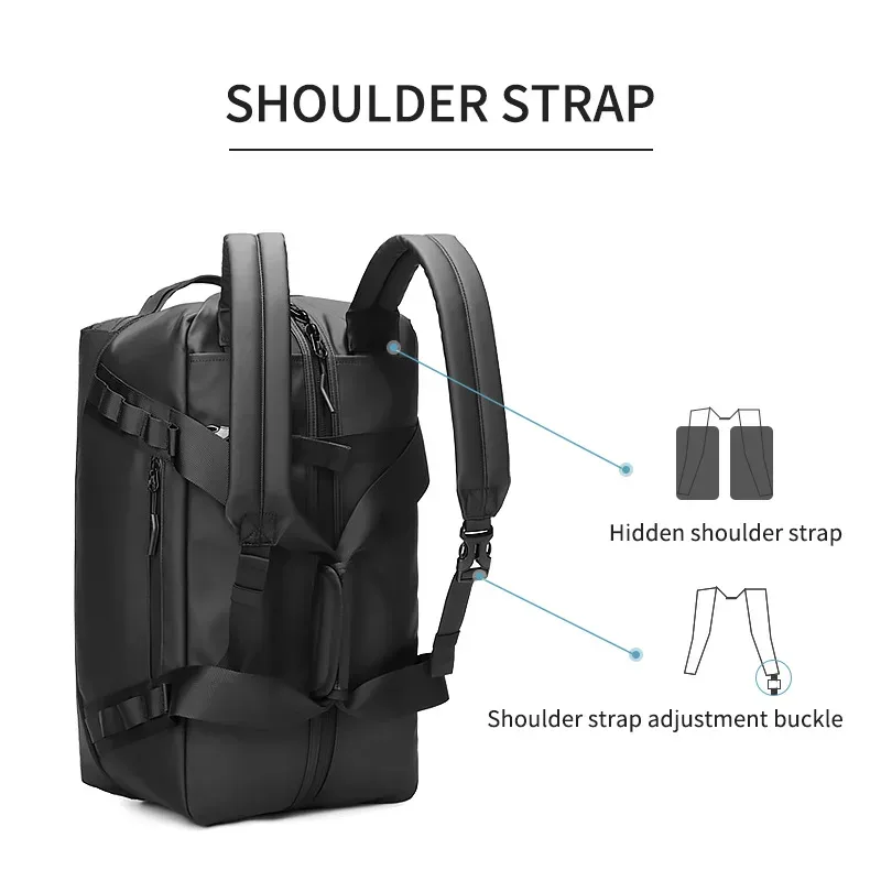 sac de voyage pour hommes, grande capacité, multifonctionnel, sac à bandoulière, sac à dos pour entraînement physique