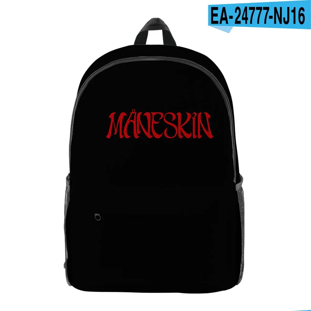 nouveauté de luxe cool classique maneskin élève bookbag sacs à dos pour ordinateur portable impression 3d oxford imperméable garçons/filles sacs à dos de voyage