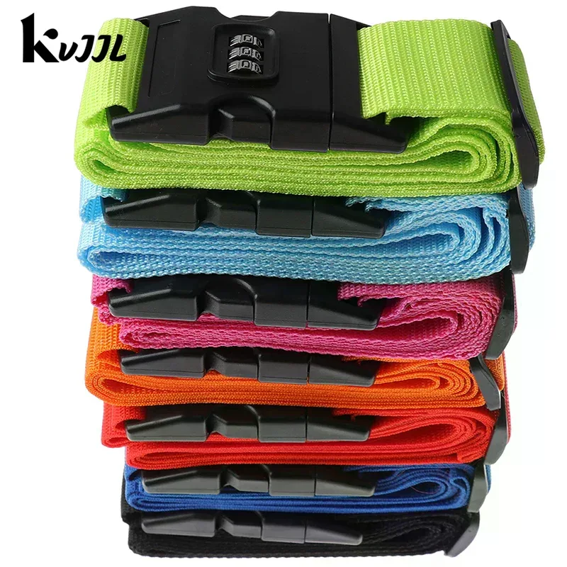 sangle de bagage en nylon réglable, 1 pièce, sangle à boucle pour valise de voyage, accessoires de voyage, emballage de valise, ceinture de sécurité