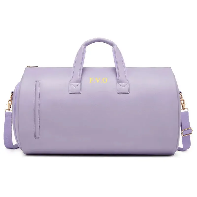 sac de rangement personnalisé en cuir pu pliable, grande capacité, pour voyage d'affaires