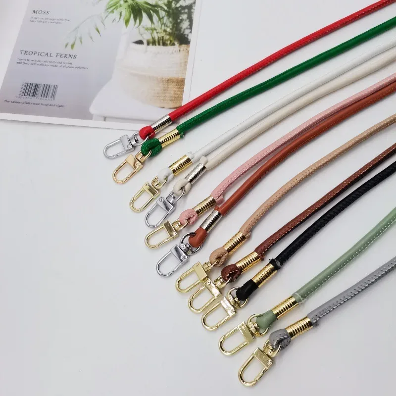 lot de 6 accessoires de remplacement pour sac à bandoulière et portefeuille en pu, sangle remplaçable simple et polyvalente en pu avec boucle carrée et corde ronde, accessoires pour sac à bandoulière simple ou croisé, ou cordon de téléphone.