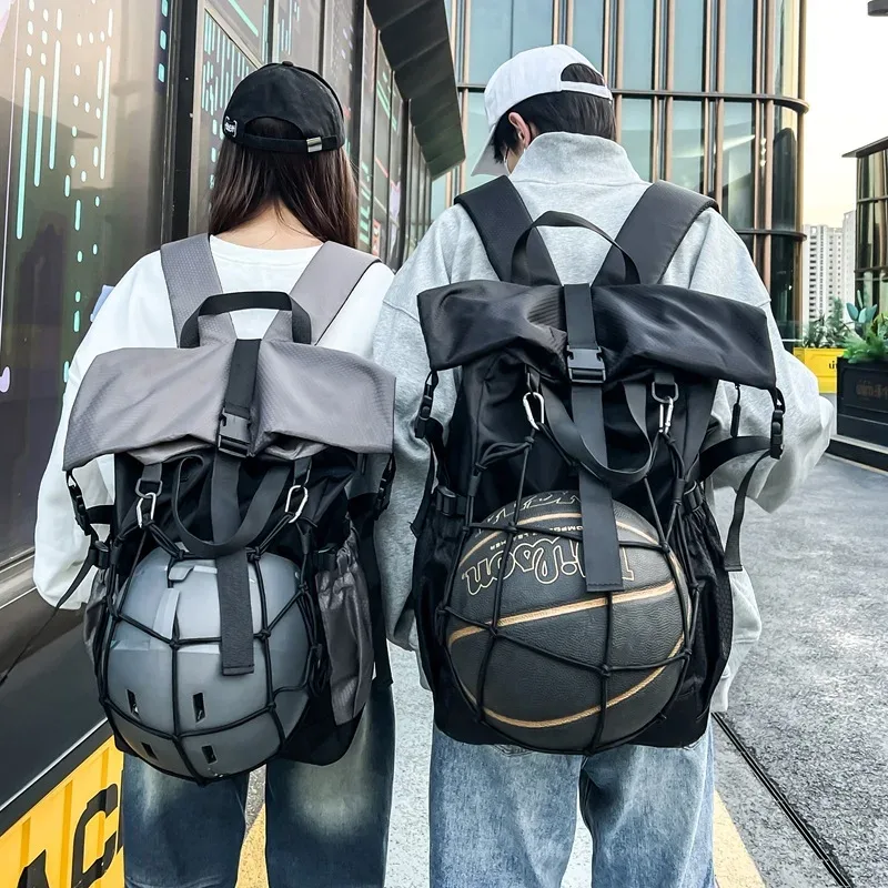 sac à dos multifonction pour casque de basket-ball pour hommes et femmes, hip hop techwear, étanche, sac de voyage à roulettes, sports de plein air