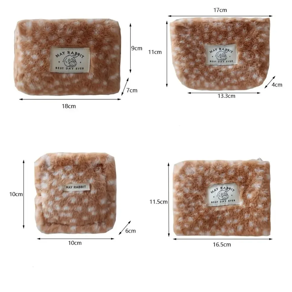 petite trousse de maquillage portable à motif de cerf, grande capacité, organisateur de voyage, pochette pour serviettes hygiéniques, porte-monnaie pour voyage, pour femmes