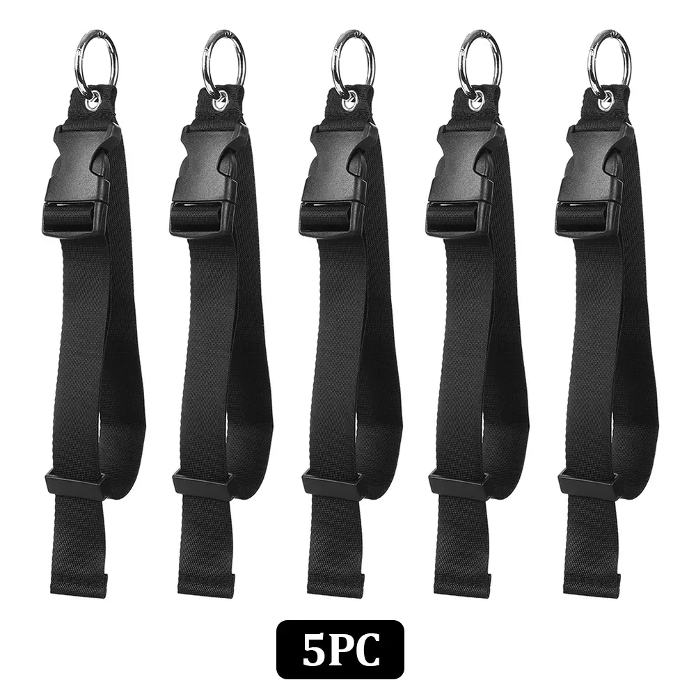 boucle voyage nylon noire rose attachement sac dos sangle anneau métal usage voyage sécurité transport