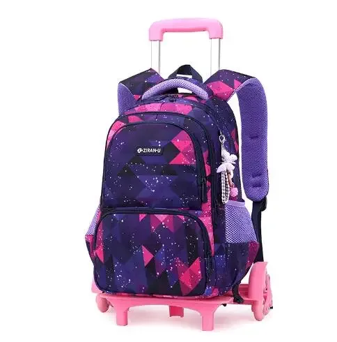 sac à dos à roulettes pour filles, sac à dos scolaire à roulettes, cartable à roulettes pour filles, sacs à roulettes pour filles.