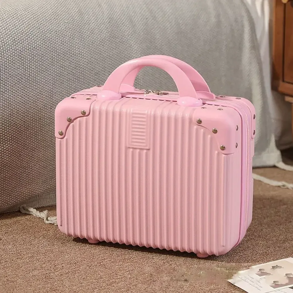 mini valise de voyage de 14 pouces, boîte à cosmétiques, boîte à mot de passe, organisateur de bagages à main, étui de maquillage, petite mallette d'embarquement
