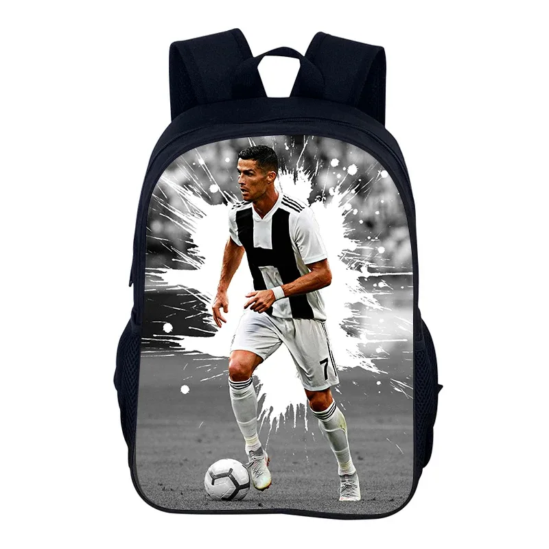 ronaldo sacs à dos étudiant football étoile sacs d'école enfants sport de plein air voyage cr sac à dos cadeau