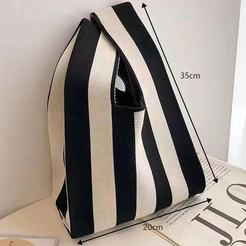 sac à main tissé à la main à la mode - mini sac à main boutonné pour femme - sac à main décontracté de style coréen - sac de courses réutilisable