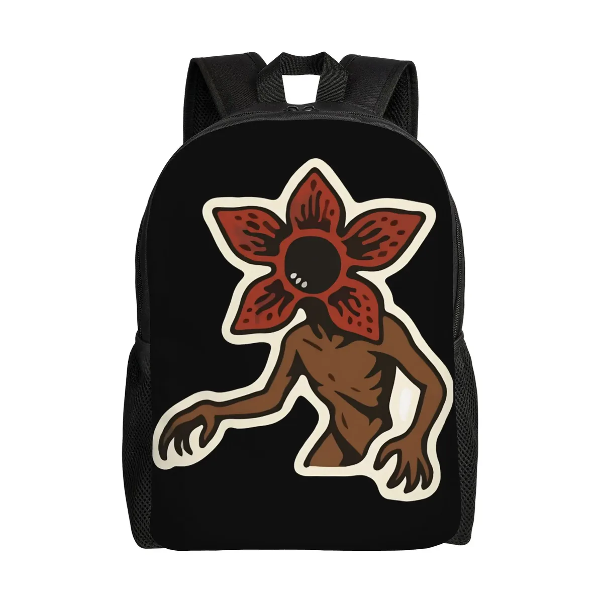 sac à dos demogorgon starry night style strangering, sacs à dos de randonnée pour femmes et hommes, sacs d'école esthétiques, sac à dos léger au design original