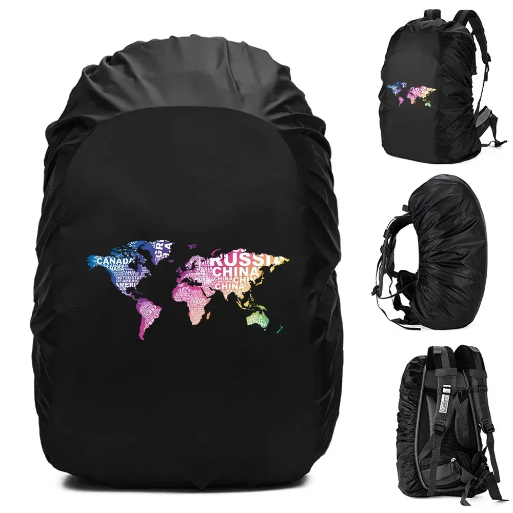 juste de pluie imperméable pour sac à dos, housse anti-poussière, sac d'escalade, extérieur, sac à dos, série de voyage, 20-70l