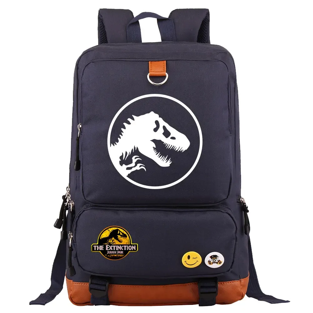 dinosaure jurassic park monde garçon fille enfants retour à l'école livre sacs, femmes adolescents mochila, hommes ordinateur portable étudiant sac à dos