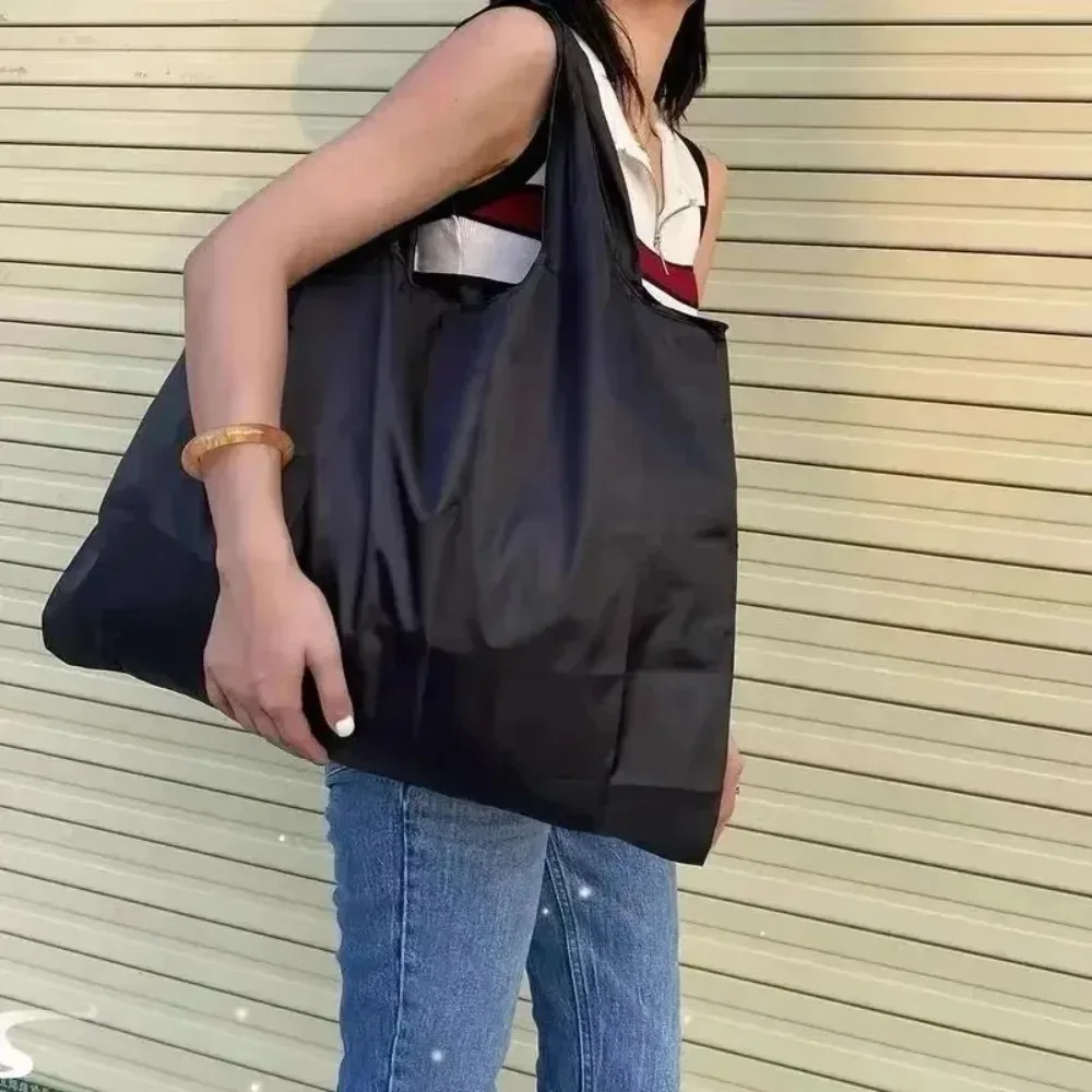 sacs de courses réutilisables extra larges, lavables, en nylon résistant, pliables, imperméables, écologiques, sacs de voyage, pochette de rangement