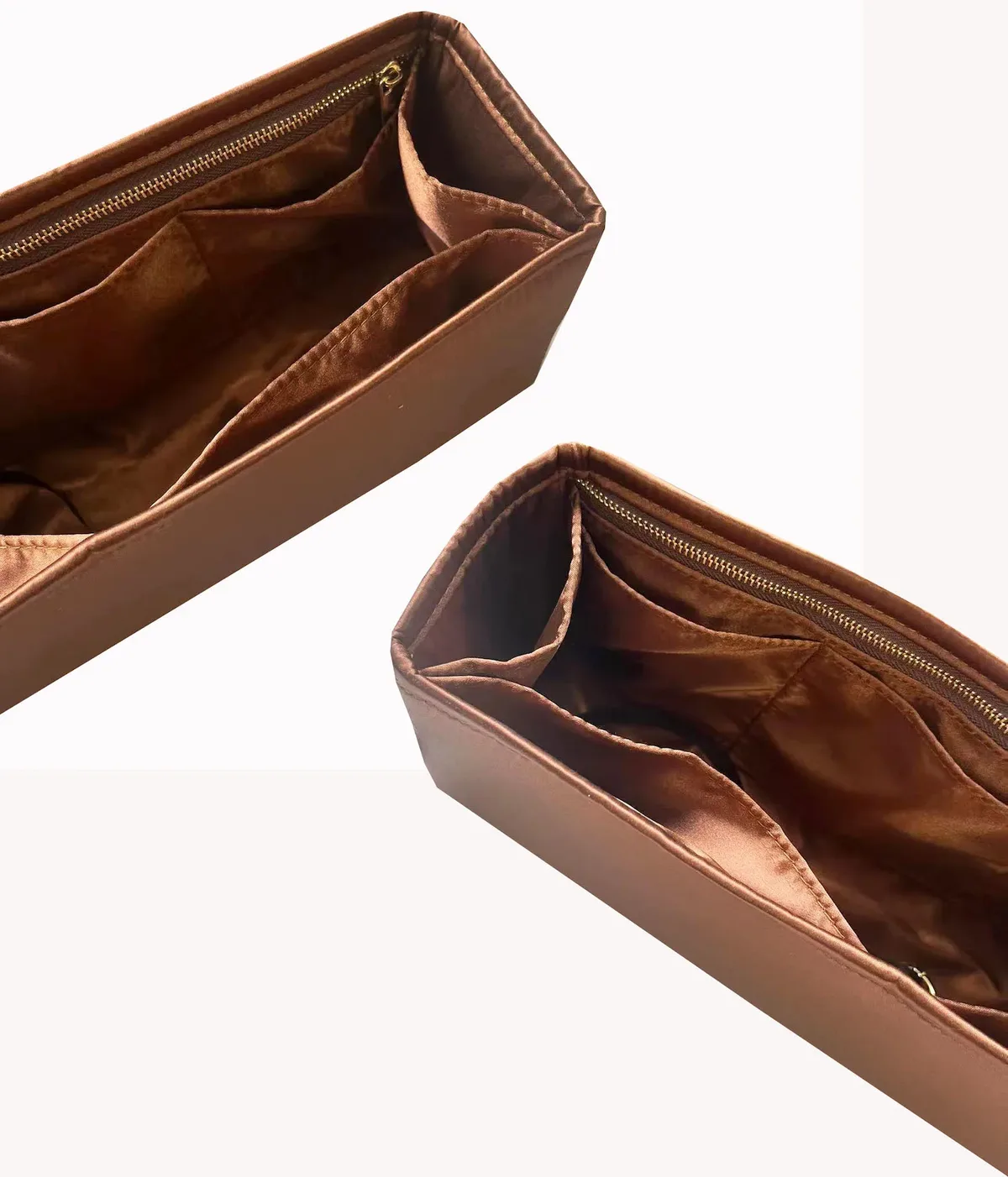 organisateur insérer acétate soie sac organisateur doublure protection maquillage pour 25 sac hobo stockage sac intérieur léger shaper
