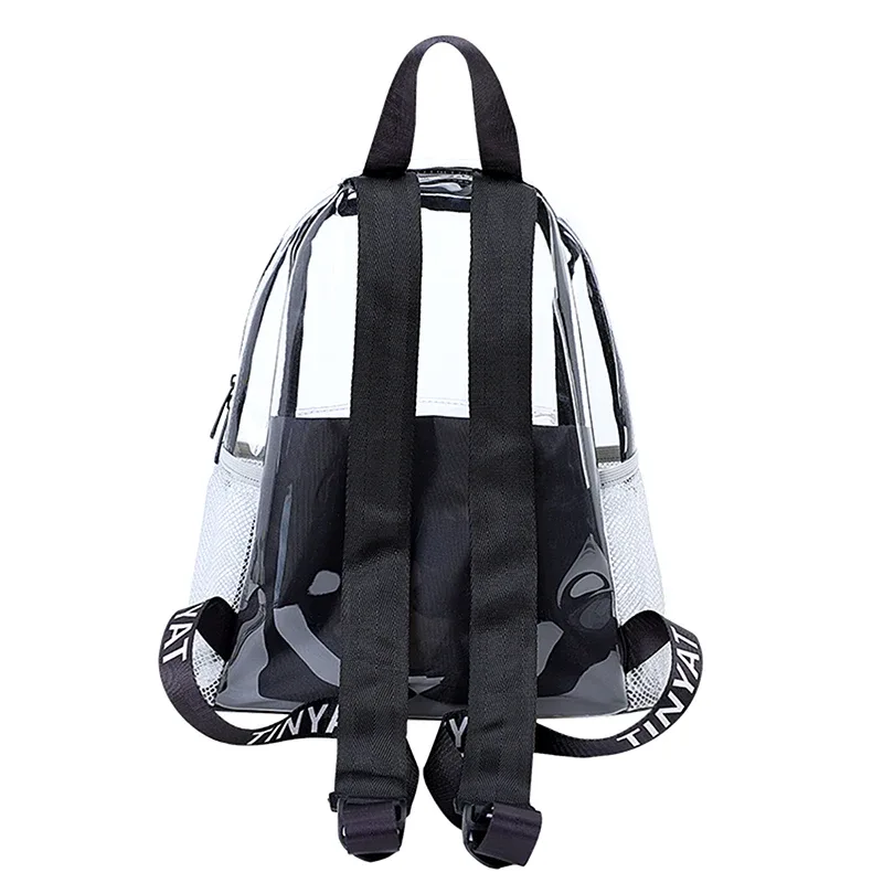 tinyat résistant transparent clair femmes sac à dos sport voyage école cahier sacs à dos grande capacité étudiant sac filles