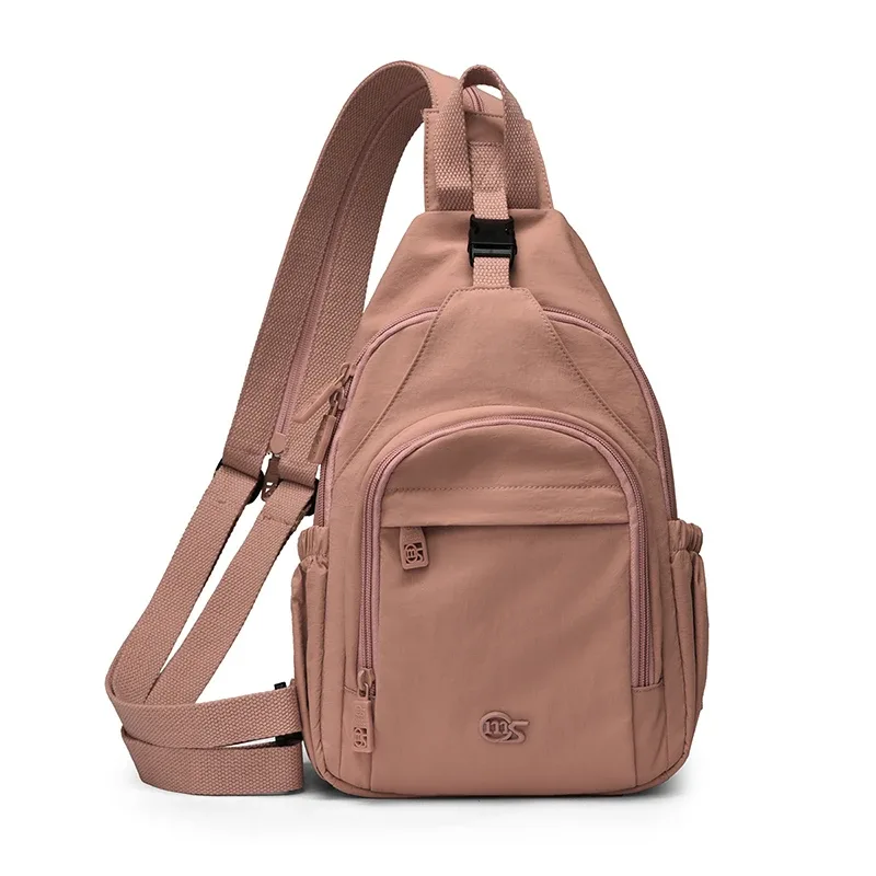 sac à bandoulière multifonctionnel 3-en-1 pour femme, convertible en petit sac à dos et sac banane, sac à main léger en nylon