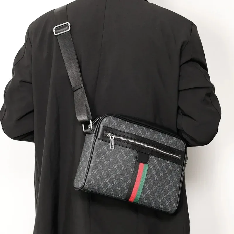 Sac à bandoulière de luxe pour hommes, sacs à bandoulière avec lettres imprimées, Design de marque, sacoche à bandoulière