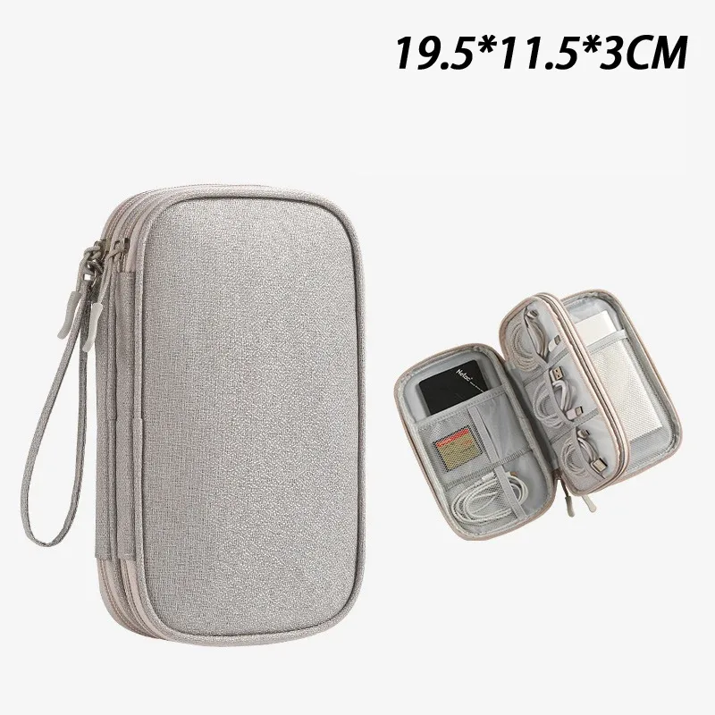 sac de rangement pour câble usb, sac de rangement multifonctionnel portable pour voyage, pour chargeur et téléphone portable