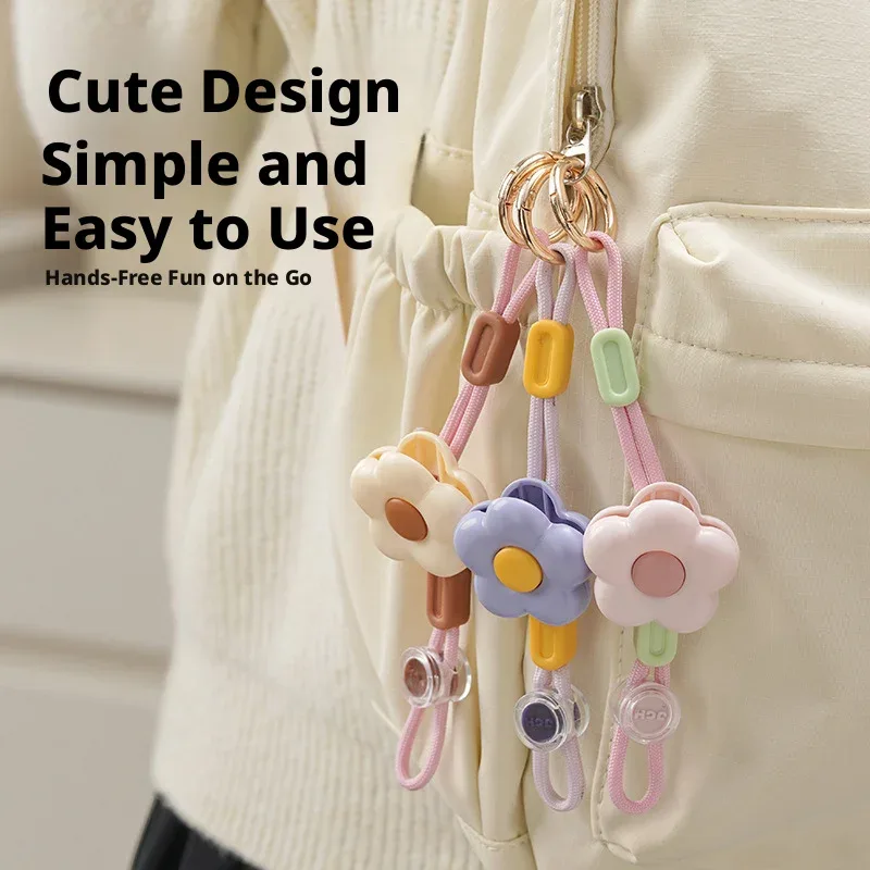cintresac nylon motiffleur violet rose beige voyage accessoire sac main attachement boucle dorée mode florale stylisée