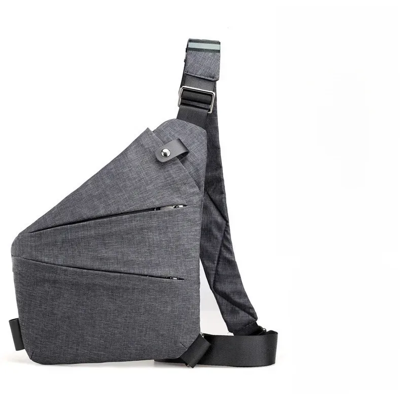 sac de poitrine antivol unisexe – sangles réglables, pochette de rangement polyvalente, portefeuille de voyage sécurisé