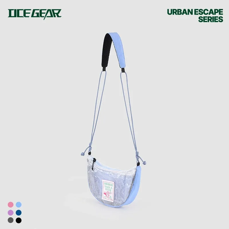 sac à bandoulière en maille ecopak tech, ultraléger 120g, sac demi-lune, imperméable 70psi, sac à bandoulière pour la randonnée et le camping, pour hommes et femmes
