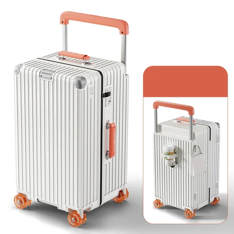 valise de voyage à poignée large de 20 "24" 30 pouces, valise à bagages à main avec fermeture éclair avec roulettes, boîte d'embarquement, sac à bagages roulant
