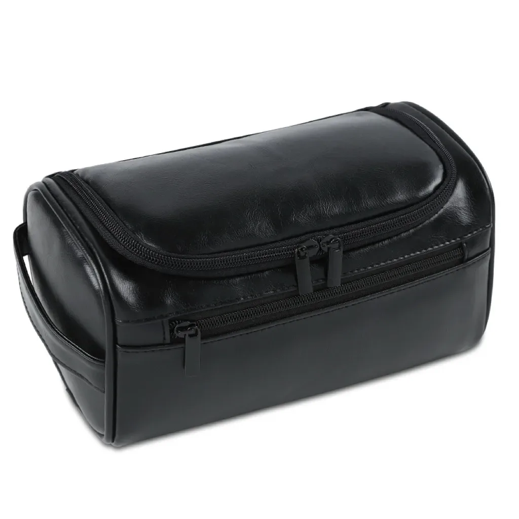 trousse de toilette vintage pour hommes - trousse à cosmétiques de voyage de luxe trousse de lavage suspendue pour les voyages d'affaires pochette de rangement pour organisateur de maquillage masculin
