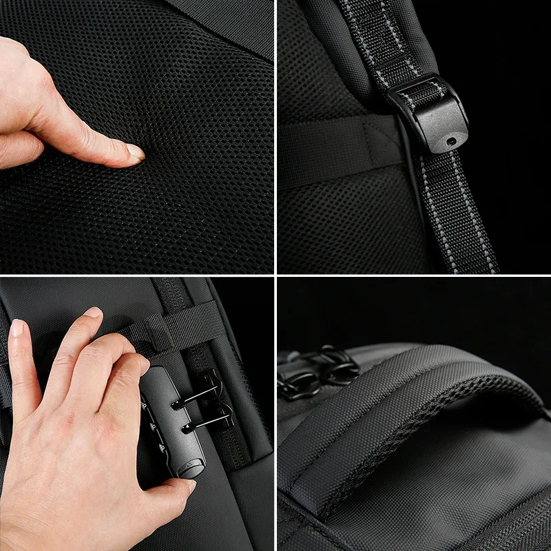 sac dos polyester noir fonctionnel vert bleu gris capacité 20 35 litres imperméable bandoulière arquée