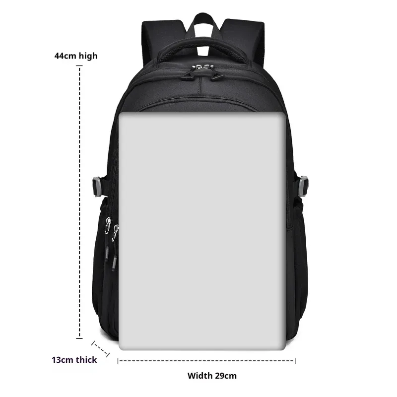 sac à dos de voyage de grande capacité avec compartiment pour ordinateur portable et plusieurs poches pour collégiens, lycéens et étudiants