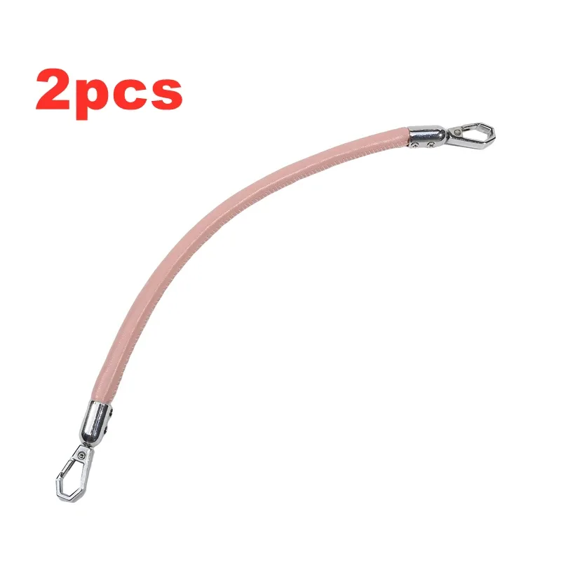 sangle de sac à bandoulière tressée en cuir pu de 30cm, poignées courtes, poignée de remplacement diy pour sac à main, accessoires de ceinture, 1/2 pièces