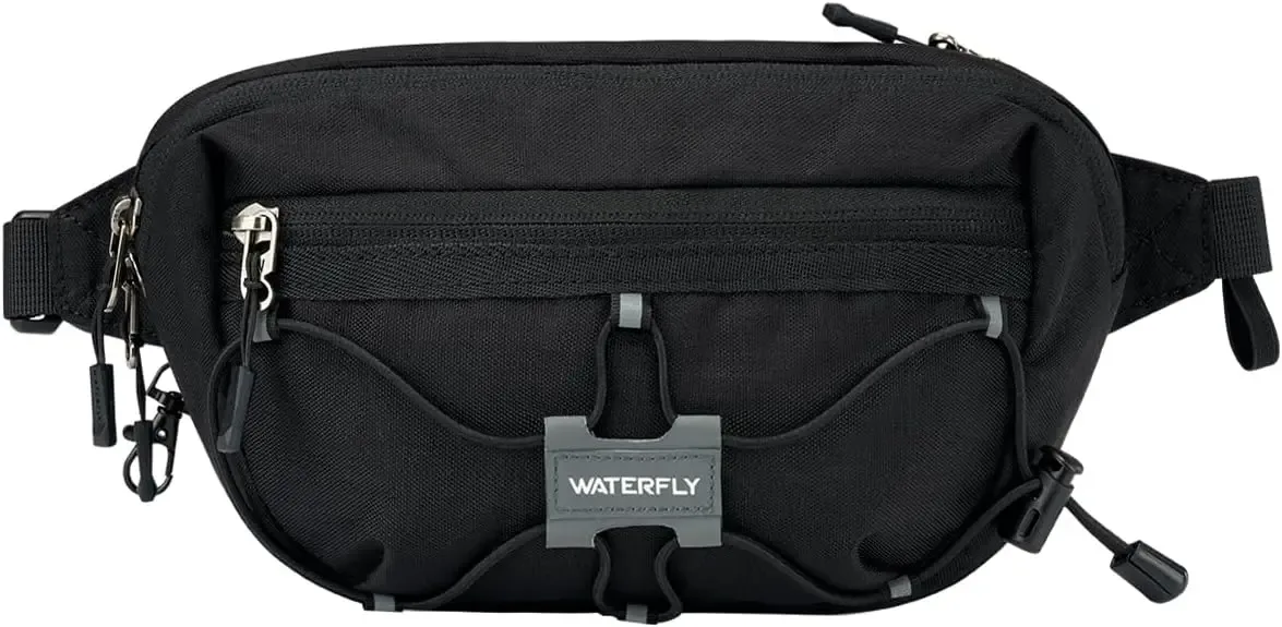 sac banane léger waterfly 1,5 l : blocage rfid, antivol, sac à bandoulière résistant à l'eau pour voyage, edc