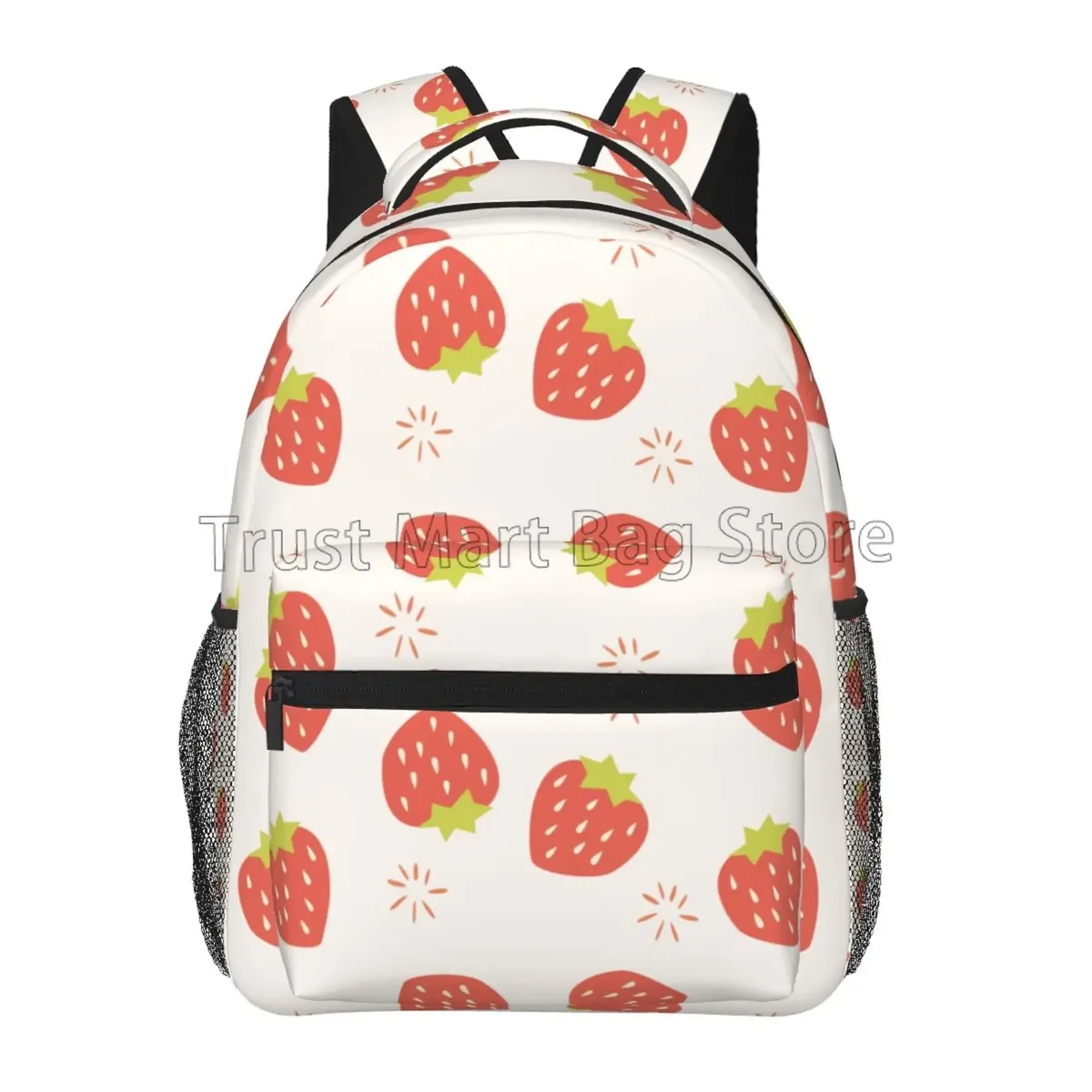 sac à dos pour ordinateur portable fraise pour femmes filles travail scolaire voyage d'affaires sacs à dos d'ordinateur collège bookbag adapté pour ordinateur portable 15.6 pouces