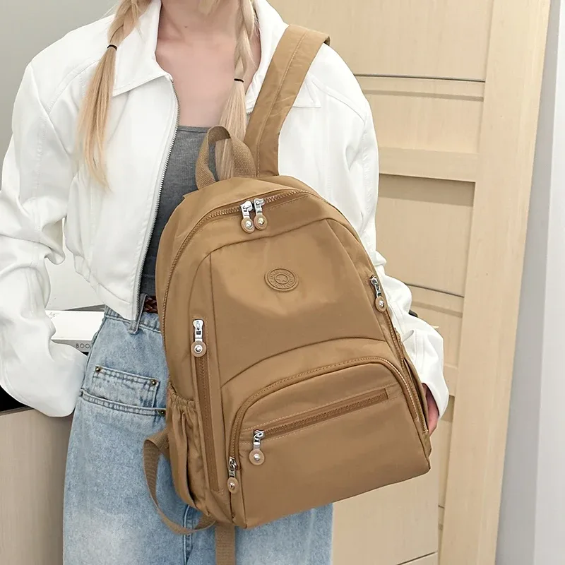 sac à dos de voyage en nylon pour femmes, sac à dos multifonctionnel, sac à bandoulière, sac à dos pour jeunes, sac à dos scolaire pour femmes