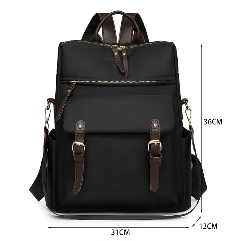 sac à dos de mode pour femmes, sac à bandoulière de haute qualité, sac à dos en nylon imperméable, sac à dos de grande capacité pour étudiants