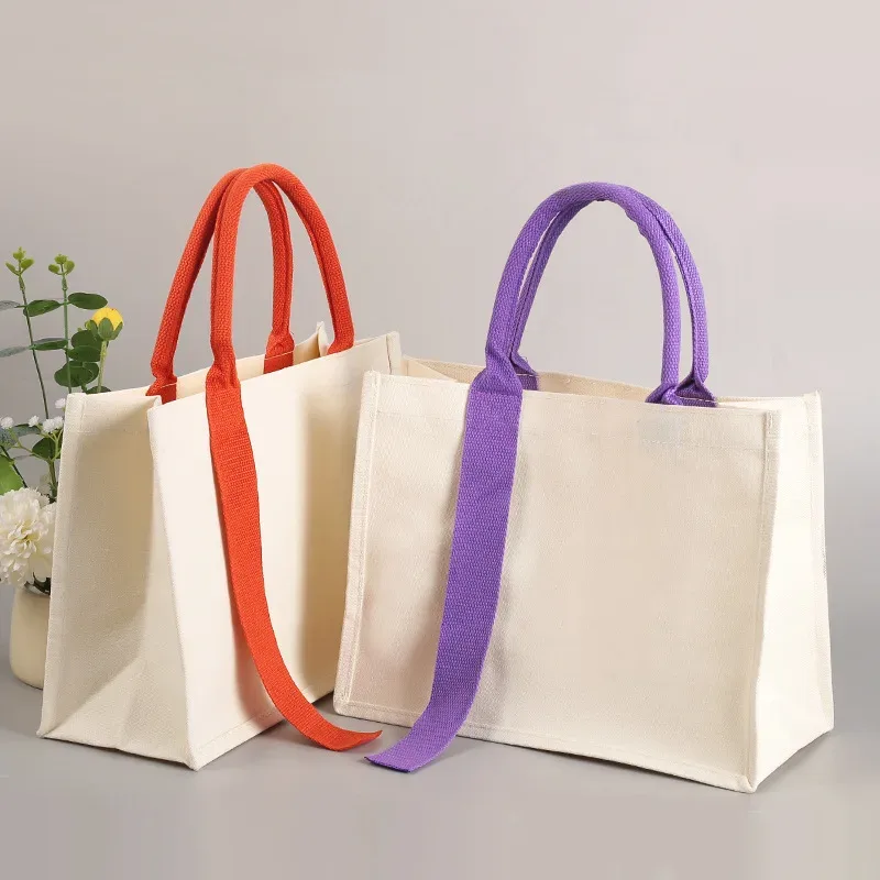 sac en toile portable tridimensionnel personnalisé pour femmes shopping travail école et voyage nouveau style sac fourre-tout simple et à la mode