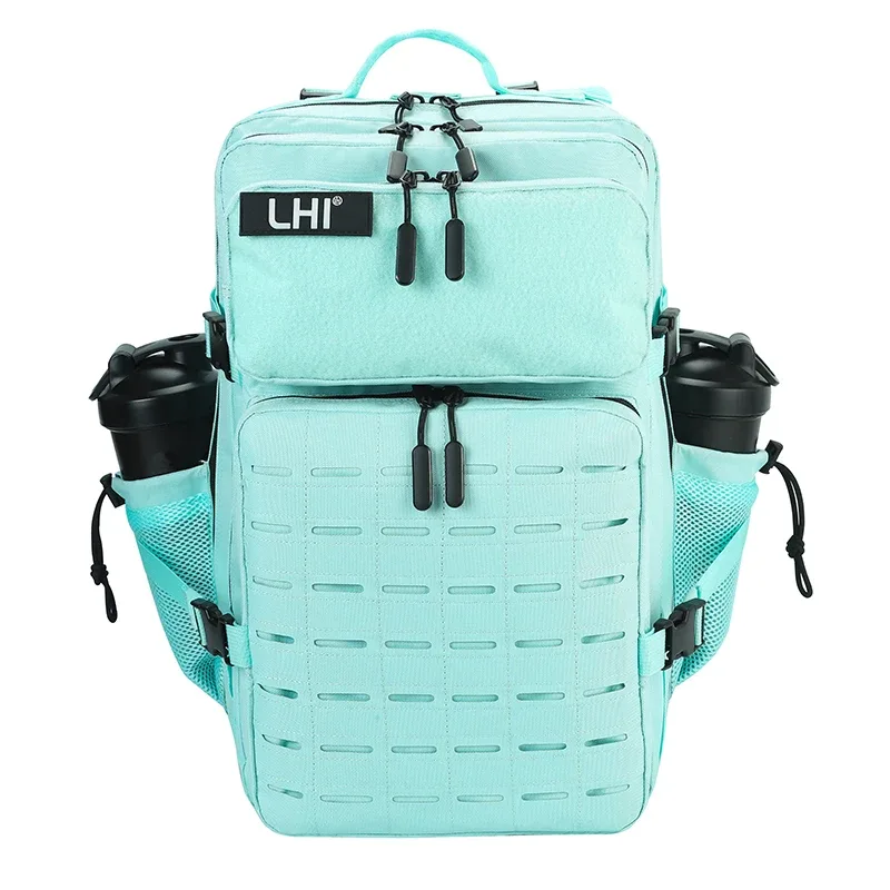 lhi 45l sac à dos tactique hommes noir spotrs athlète sac de sport camping en plein air randonnée sac à dos armée assaut pack avec porte-bouteille