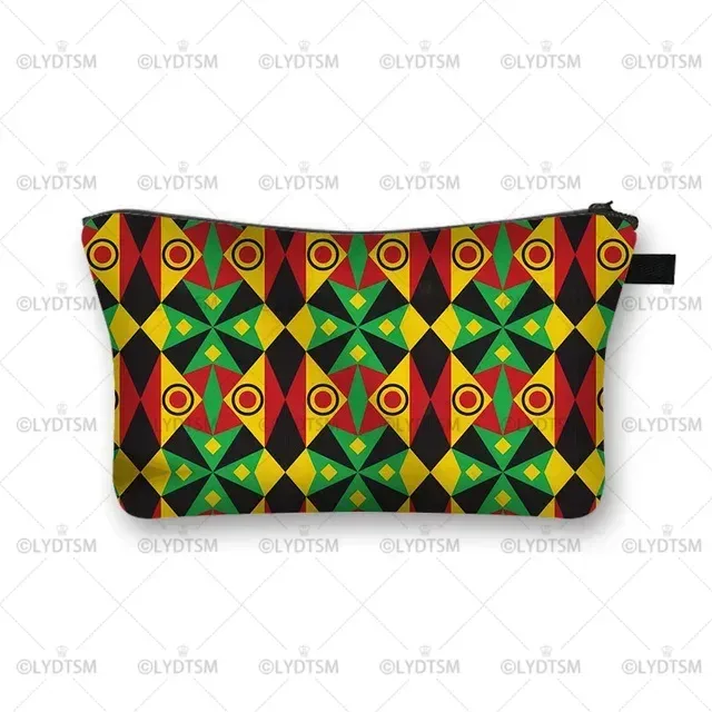 trousse à cosmétiques imprimée pour femmes africaines, sacs de maquillage pour dames afro, étui à cosmétiques pour filles, rangement portable pour rouge à lèvres, sacs de voyage, mode