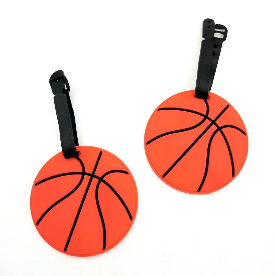 étiquettes à bagages pour les amateurs de basket-ball, de baseball et de football, accessoire de sac de voyage, 1 pièce/3 pièces