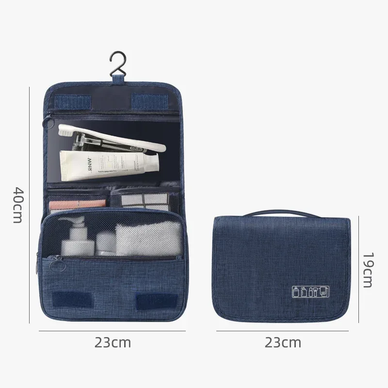 trousse de toilette de voyage pour femmes, organisateur suspendu portable pour shampoing, revitalisant, ensemble de pinceaux, accessoires de maquillage