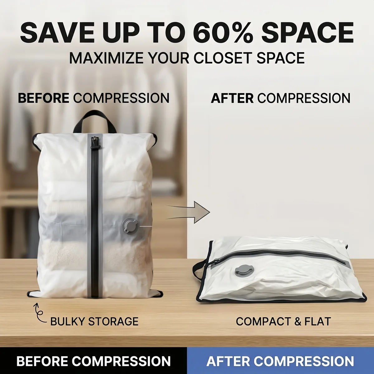 sac de rangement pour vêtements 17l avec pompe électrique usb en tpu, organisateur de compression de bagages portable pour voyage, noir, blanc, rouge