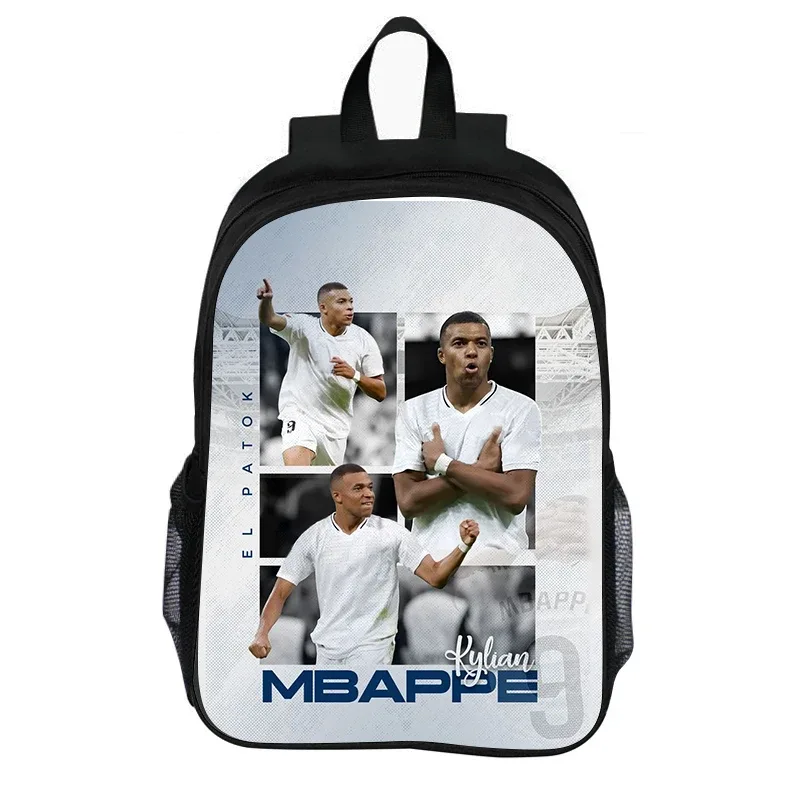 sac à dos de football grande capacité pour enfant, léger, idéal comme cadeau, sac à dos m-mbappé