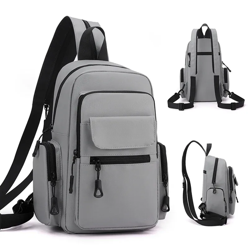Sac de poitrine multifonctionnel tendance, sac de poitrine pour le cyclisme, mini sac à dos pour homme, adapté au transport quotidien, aux sports de plein air et aux voyages