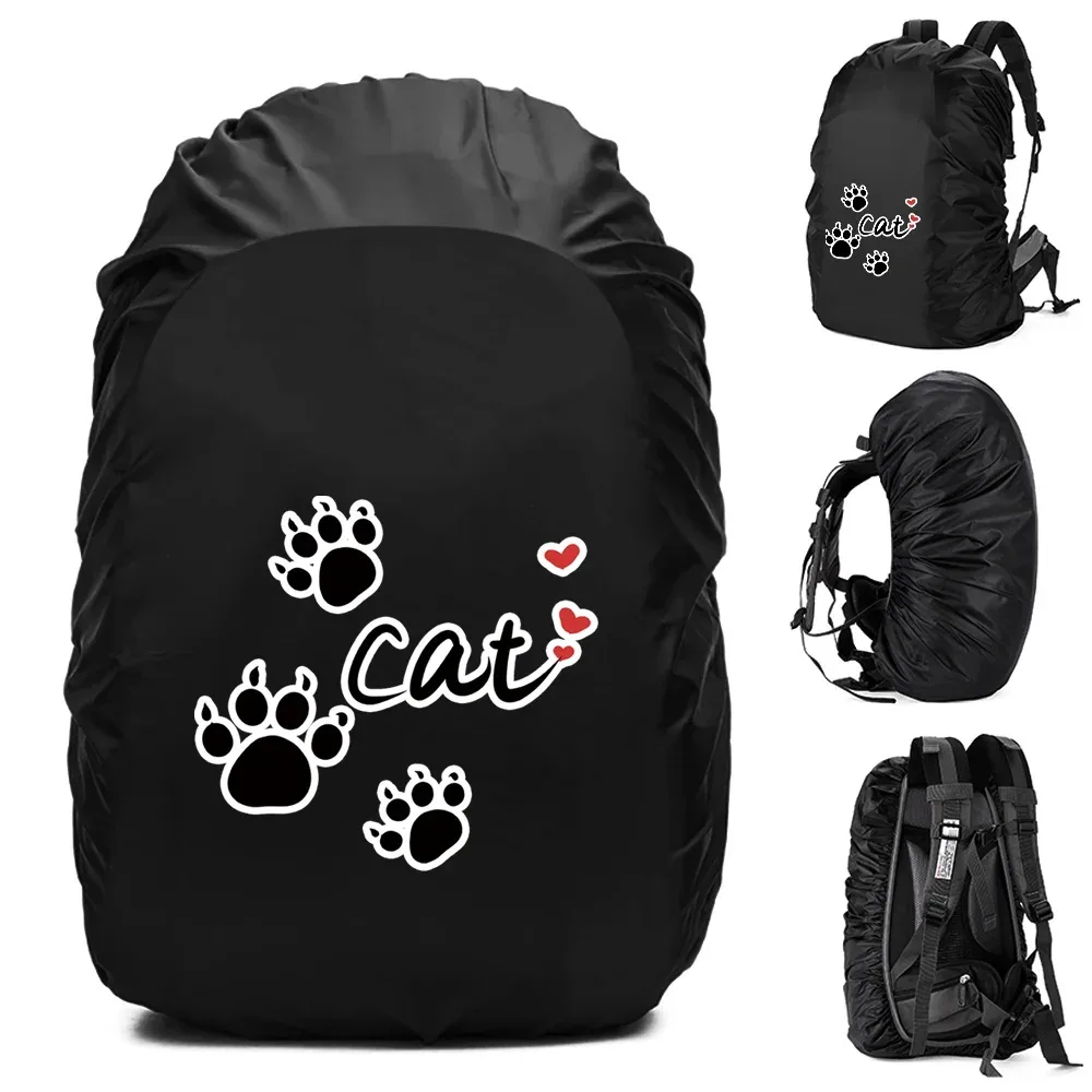 20-70l sac à dos housse de pluie housse anti-poussière pour sac arrière empreintes imprimé étanche camping randonnée sac d'escalade pour housse de pluie