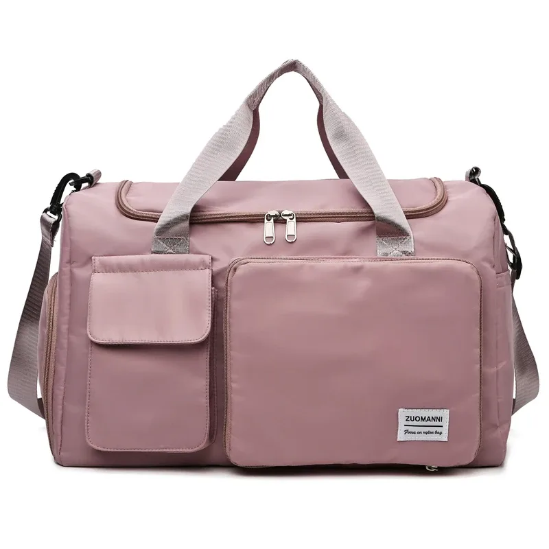 sac de voyage à main de grande capacité pour femmes, sacs de sport de nuit avec compartiment à chaussures, sacs de sport et de fitness pour femmes, 2024
