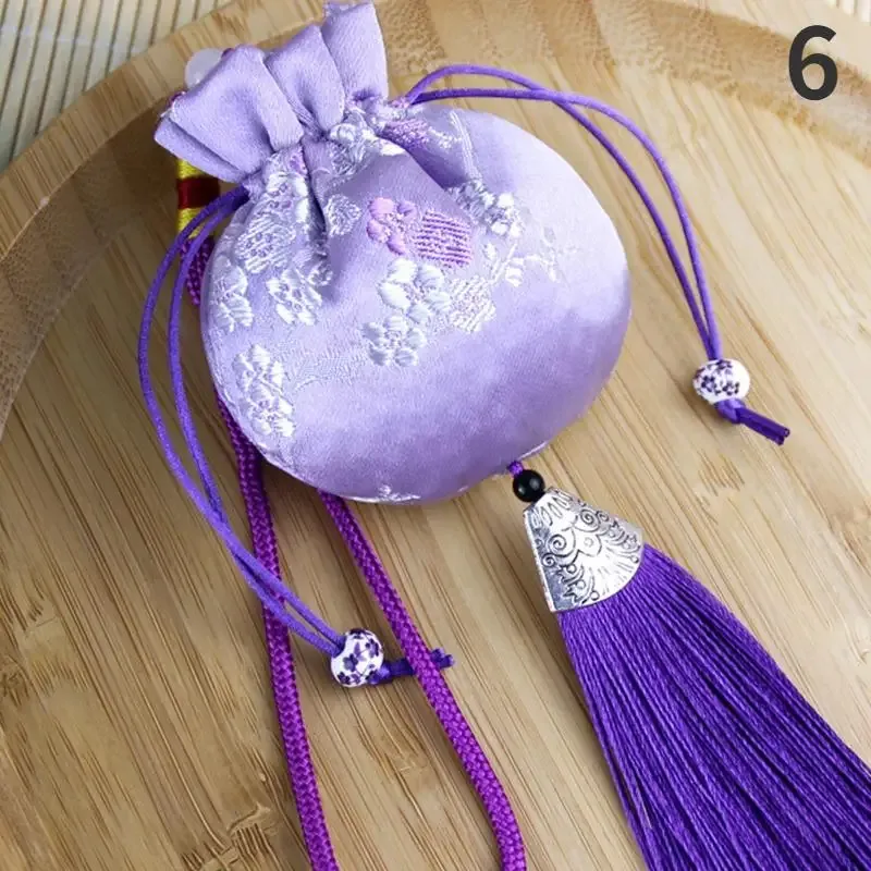 sachet vintage brocart hanfu accessoires voiture accrocher intérieur portable sachet bijoux sac de rangement